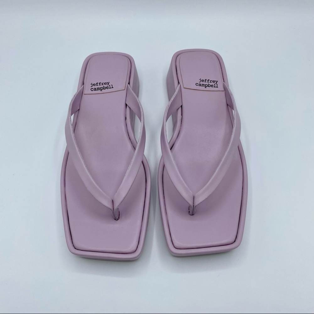 Jeffrey Campbell Dusty Lilac Flavio Platform Flip Flop Sandal - Picture 5 of 15